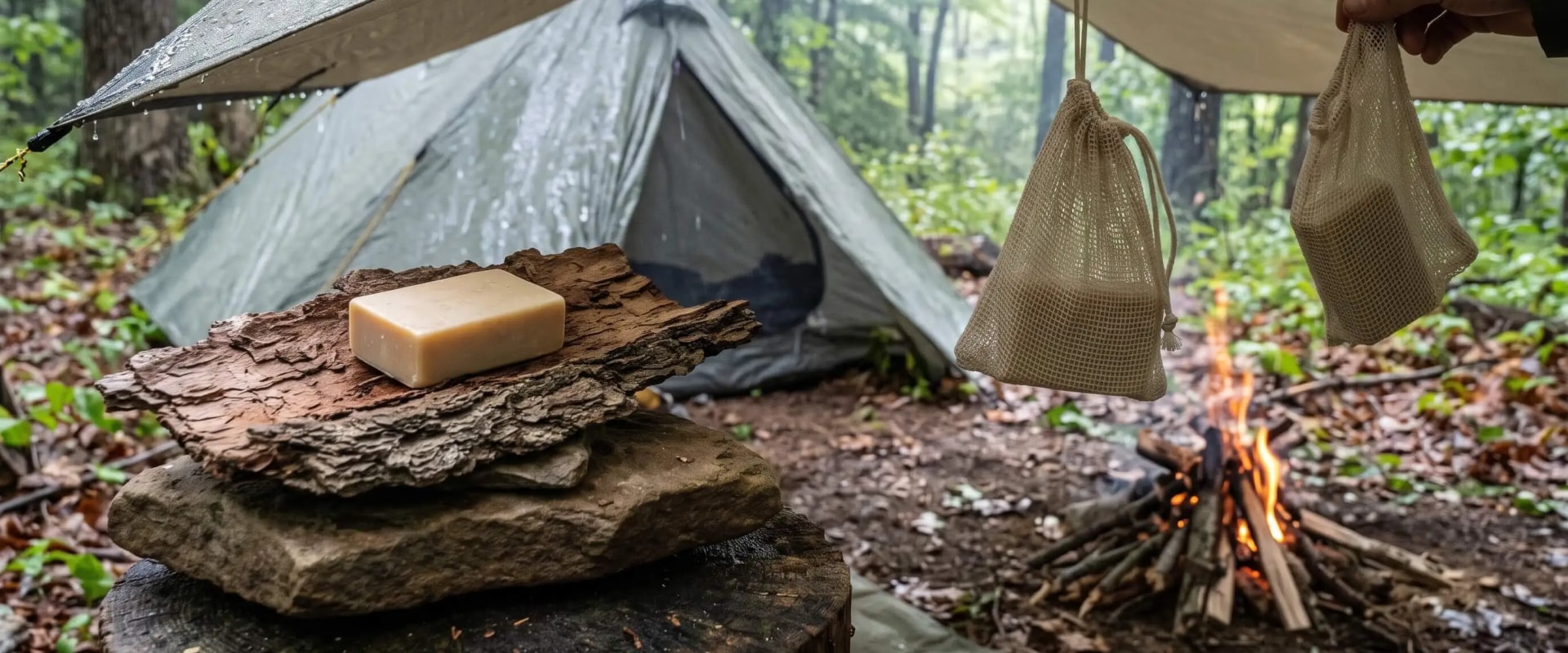 How to Dry Soap Bars When Camping in Rainy Weather